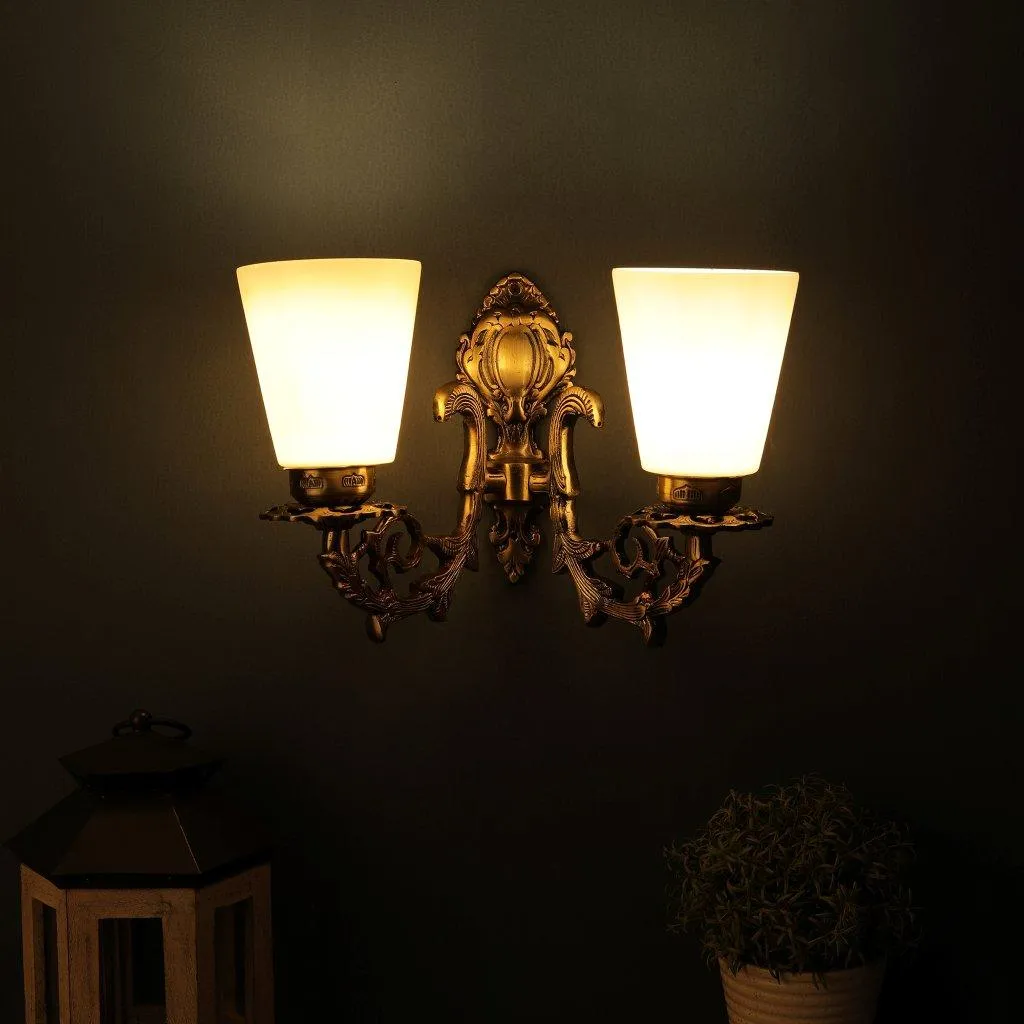 ANTIQUE BRASS Metal Wall Light No-145-2W