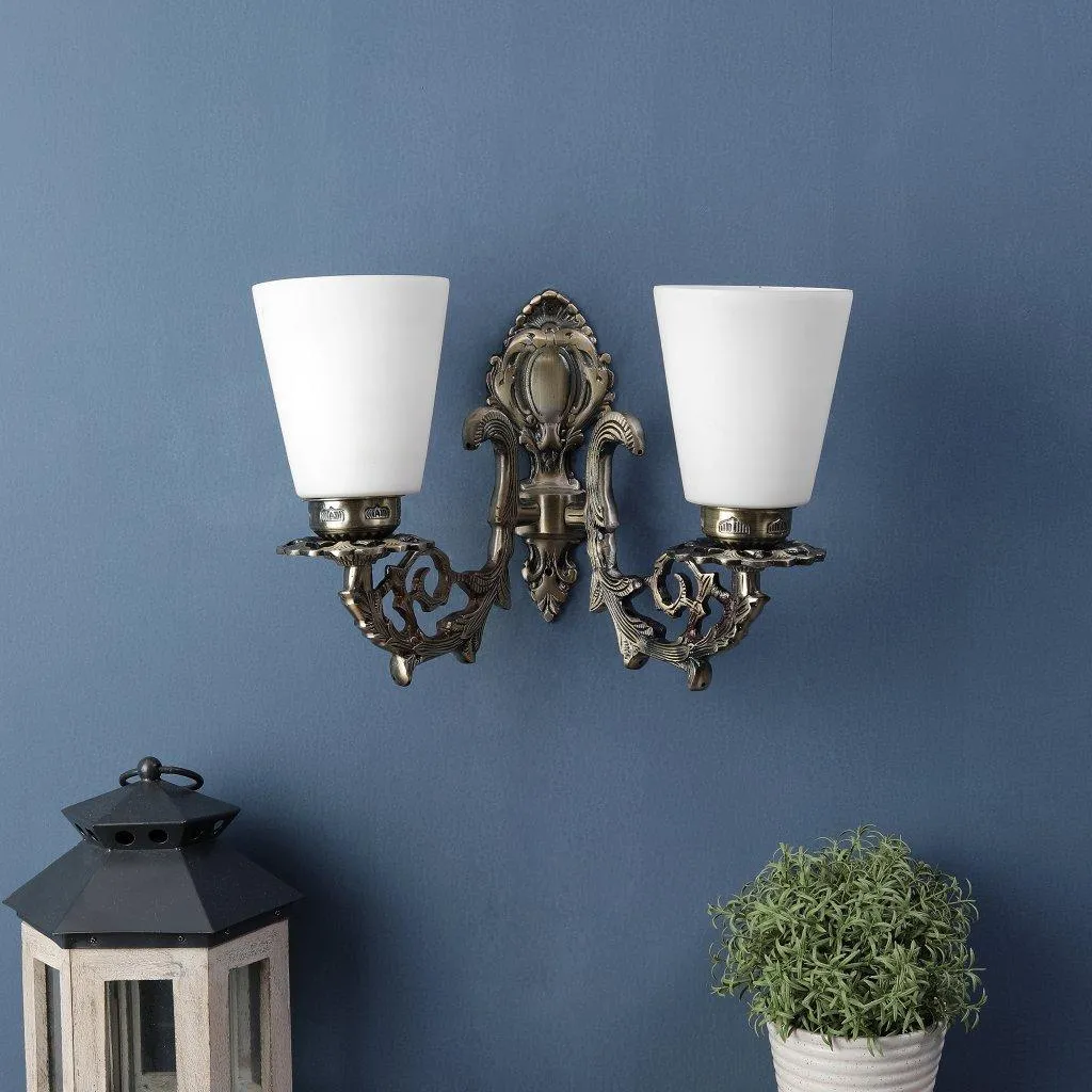 ANTIQUE BRASS Metal Wall Light No-145-2W