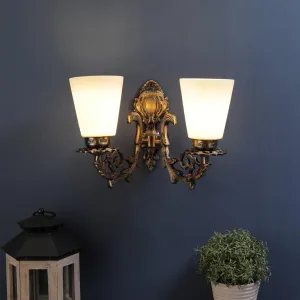 ANTIQUE BRASS Metal Wall Light No-145-2W