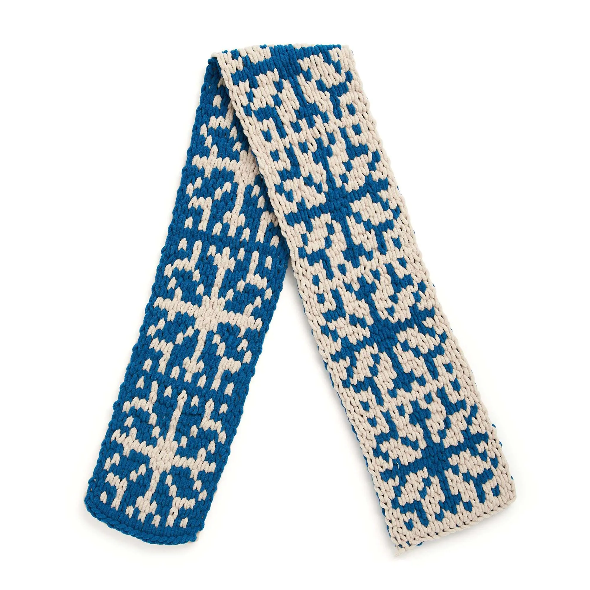 Bernat Craft EZ Graph It Nordic Snowflake Scarf