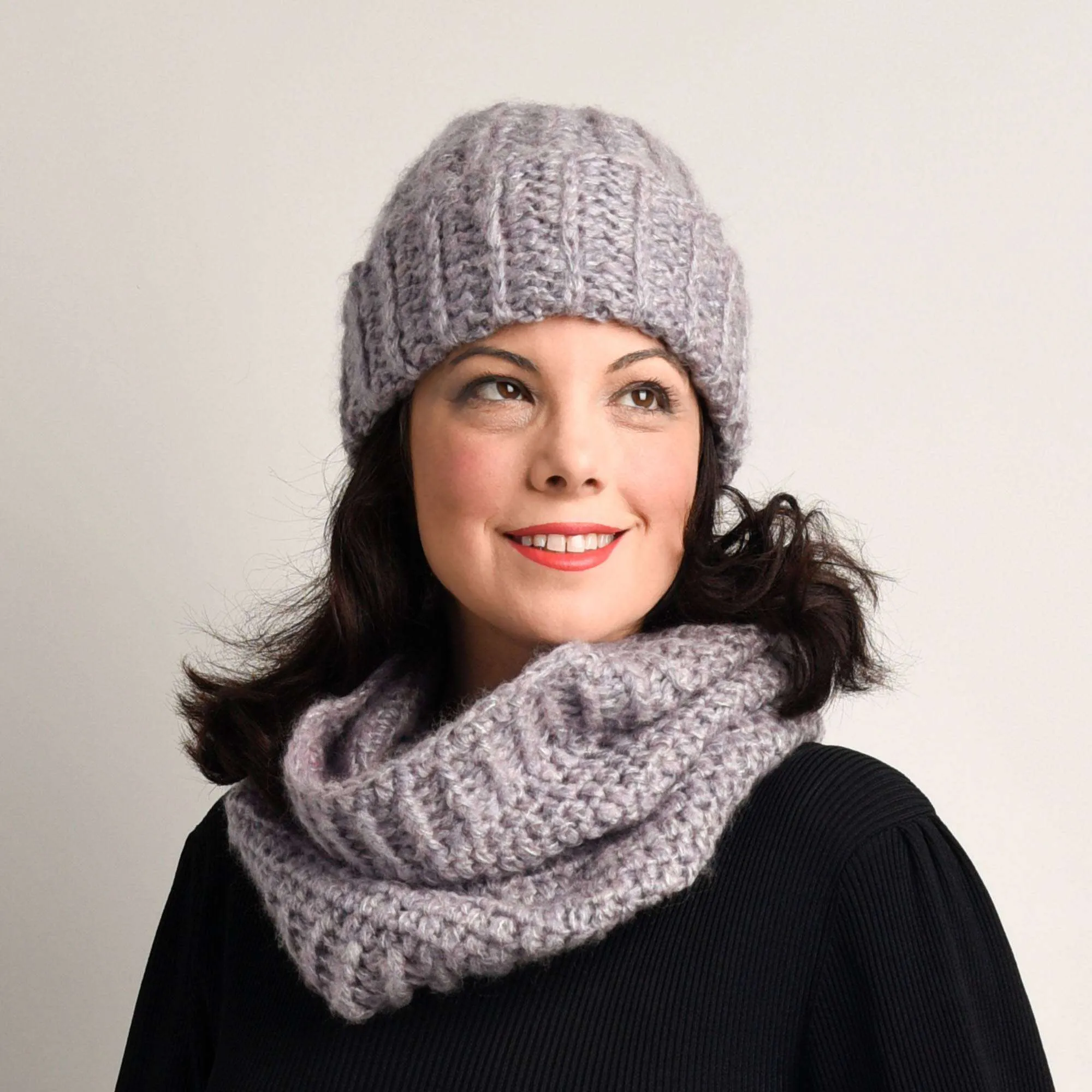 Bernat Crochet Hat And Cowl Set