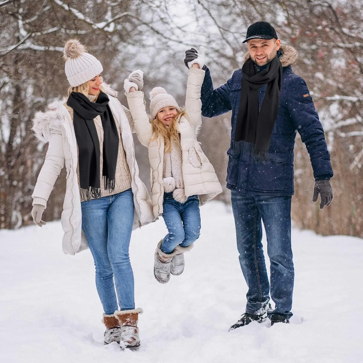 boxed-gifts Cold Weather Winter Scarves for Men & Women - Cashmere Like Acrylic Long Soft Scarves