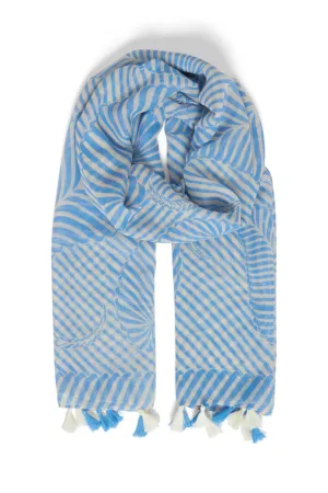 Byoung Bawela Scarf Vista Blue Mix