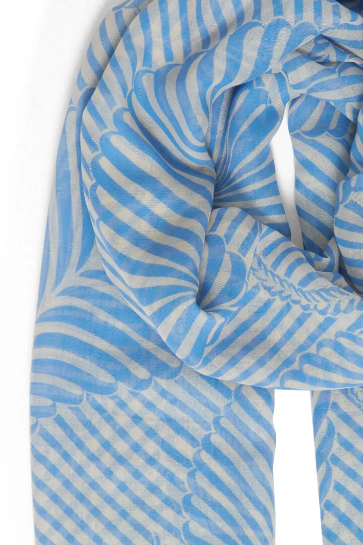 Byoung Bawela Scarf Vista Blue Mix