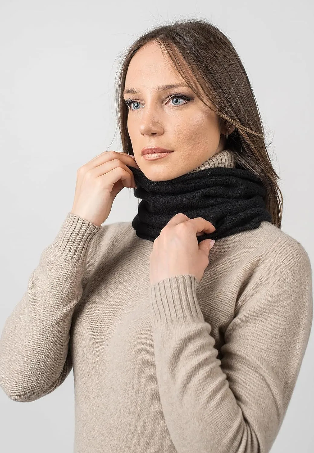 Dalle Piane Cashmere - Infinity scarf in 100% regenerated cashmere - Woman/Man, One size