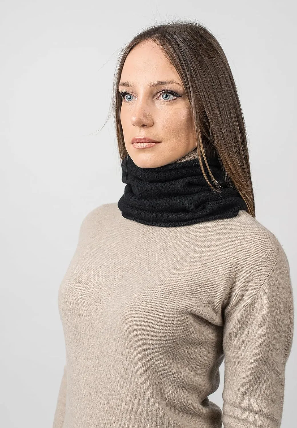 Dalle Piane Cashmere - Infinity scarf in 100% regenerated cashmere - Woman/Man, One size
