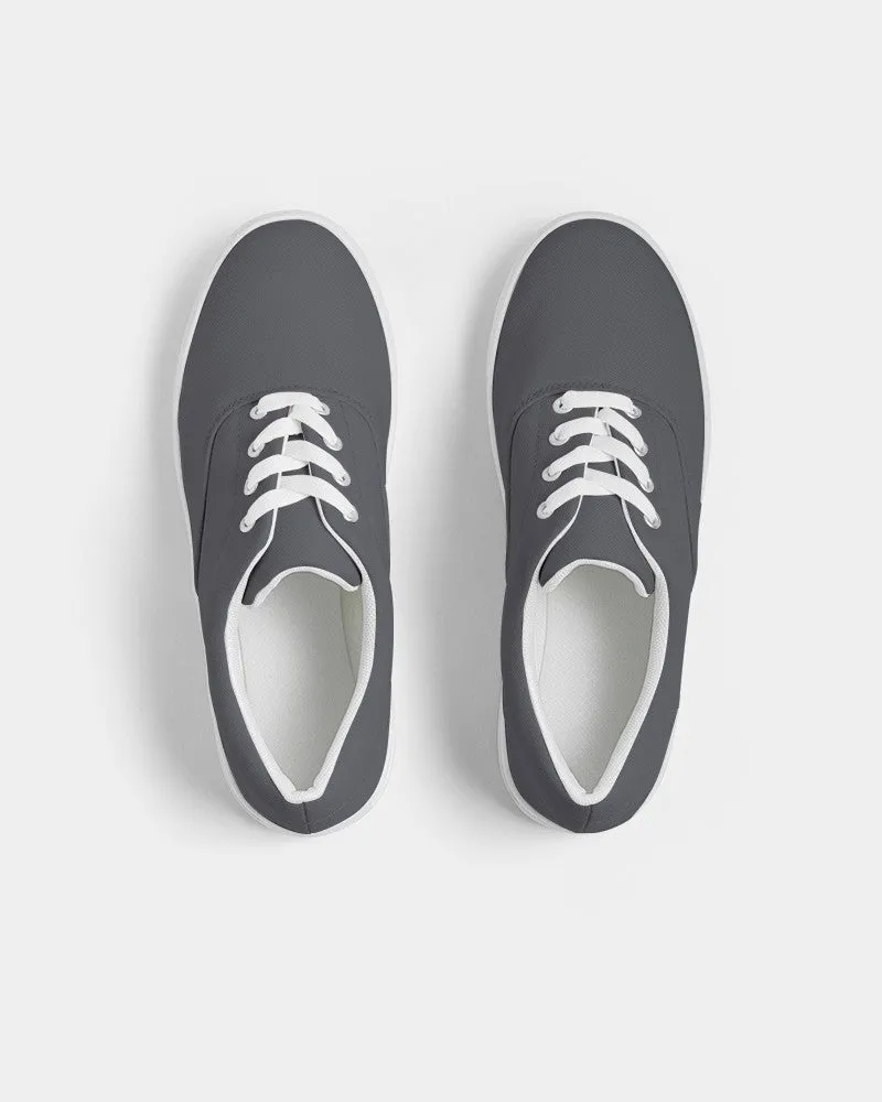 Dark Blue Gray Women's Canvas Sneakers | Women's | Dark Pale Blue Gray | C10M10Y0K80