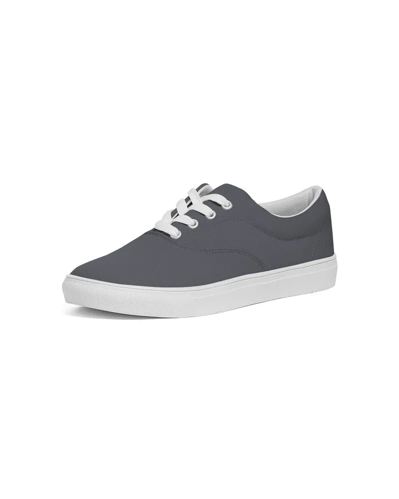 Dark Blue Gray Women's Canvas Sneakers | Women's | Dark Pale Blue Gray | C10M10Y0K80