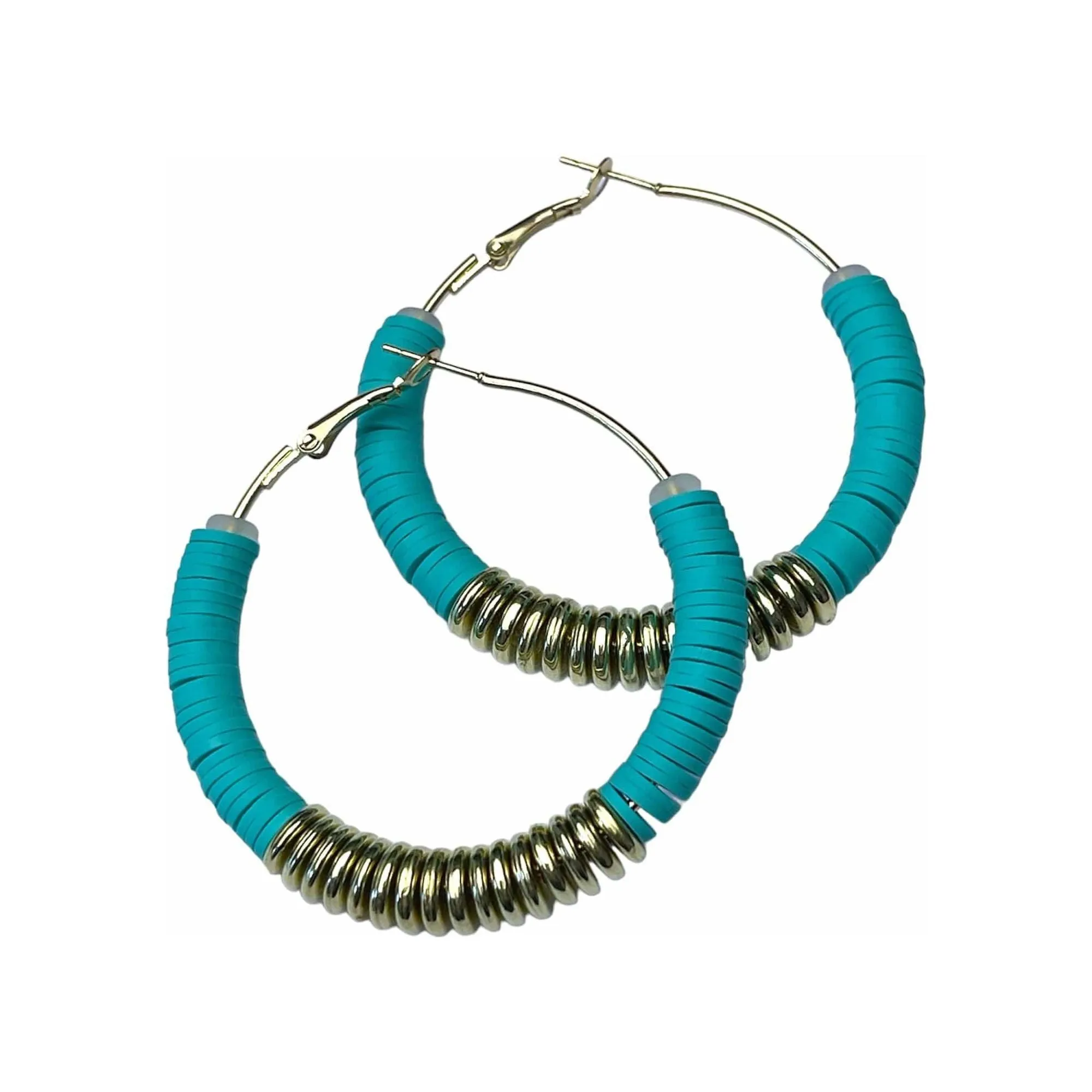 Earrings - Fashion Hoops Turquoise