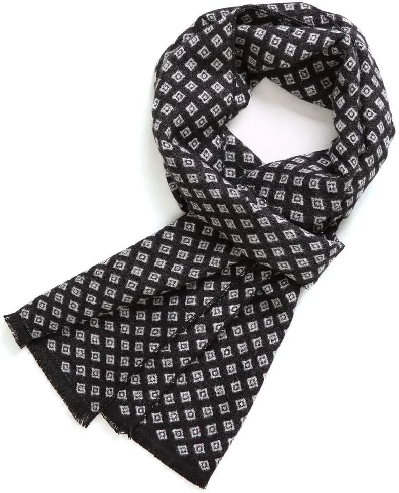 FULLRON Men Winter Scarf Soft Warm Long Cashmere Feel Scarves