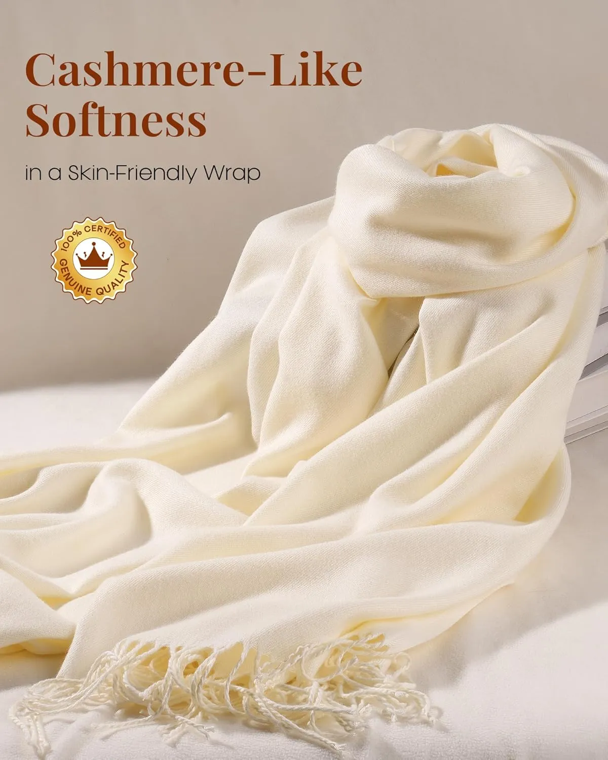 FURTALK Scarf for Women Winter Pashmina Shawl and Wraps Cashmere Feel Scarves for Evening Dresses Wedding Party