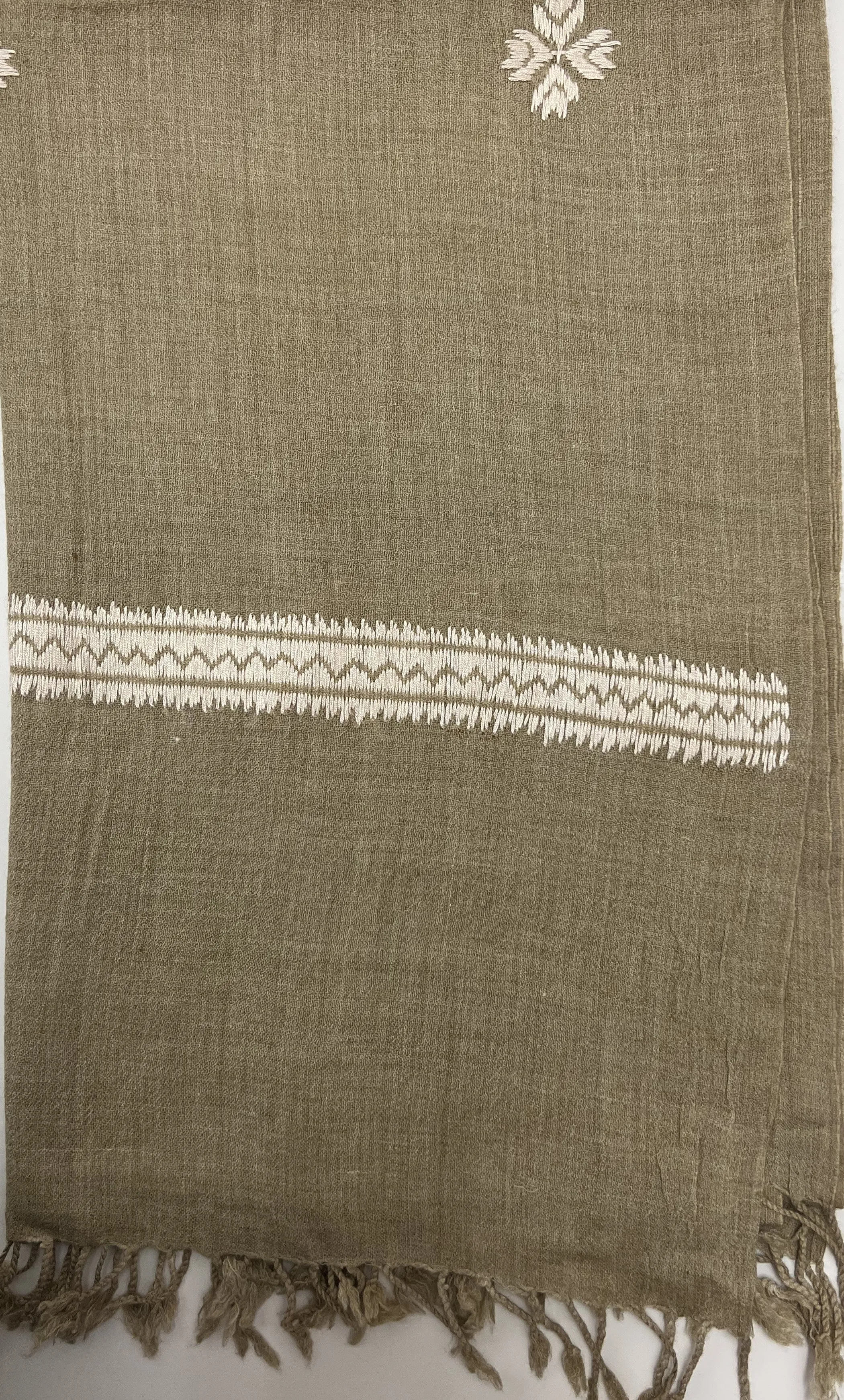 Hand Embroidered Wool Scarves