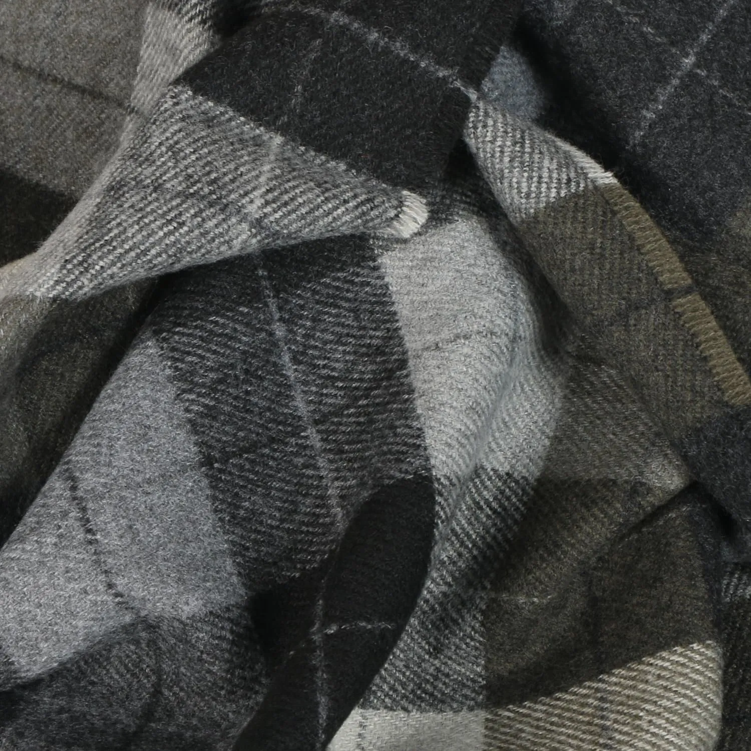 Herringbone Houndstooth Checked Pattern Cashmere Feel Classic Soft Luxurious Winter Scarf For Men Women