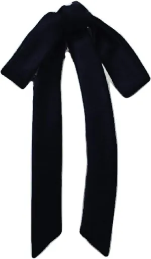 Ladies Long Pre Bow Tie Solid Color Bowtie for Women