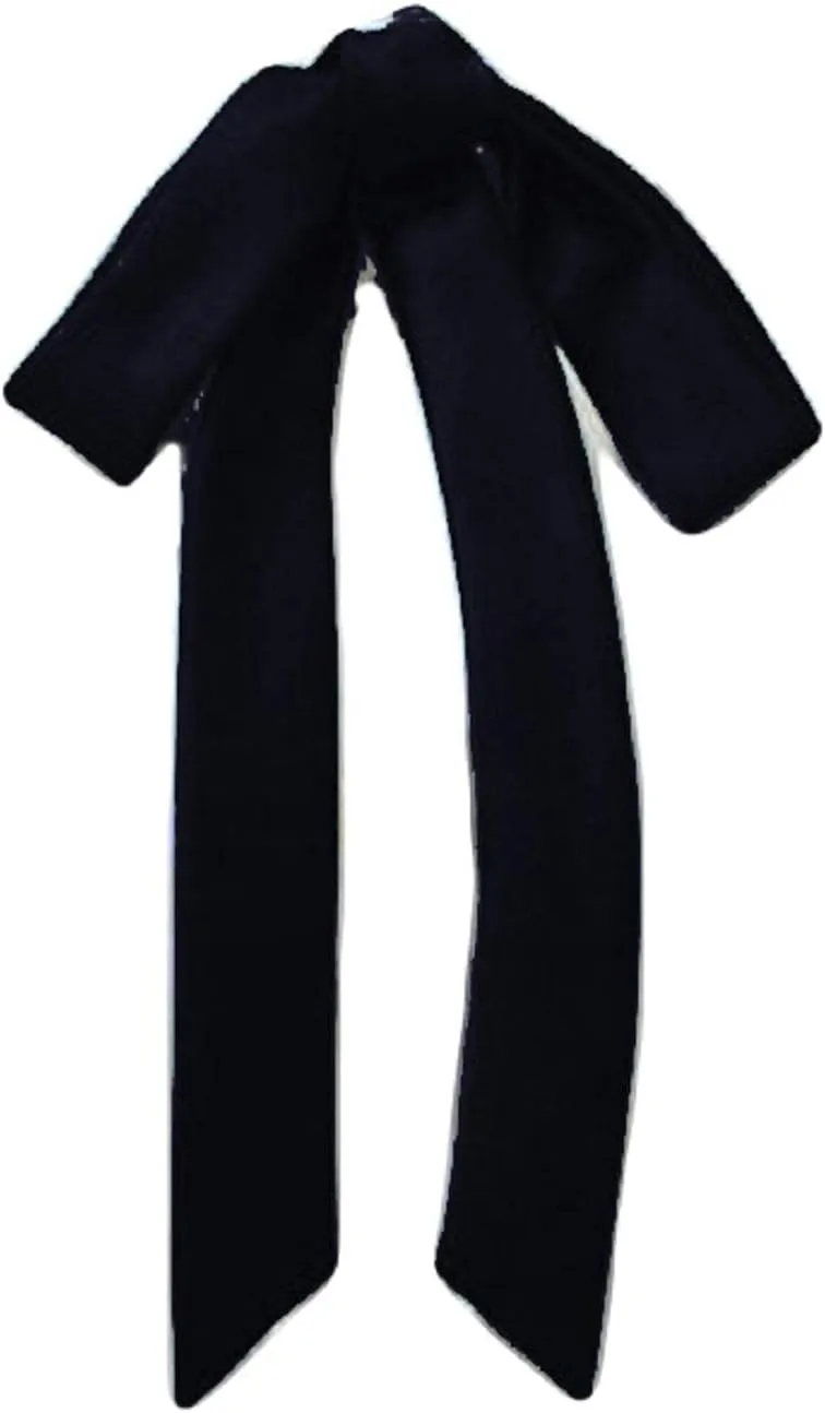 Ladies Long Pre Bow Tie Solid Color Bowtie for Women
