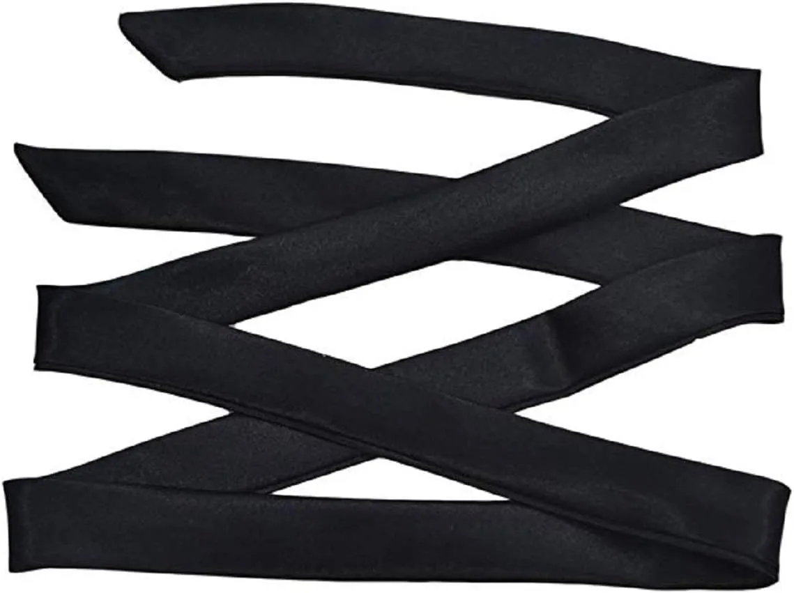 Ladies Long Pre Bow Tie Solid Color Bowtie for Women