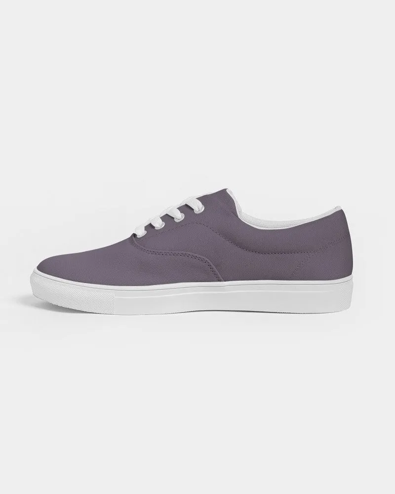 Medium Dark Purple Gray Women's Canvas Sneakers | Women's | Medium Dark Pale Pastel Purple Gray | C15M30Y0K60