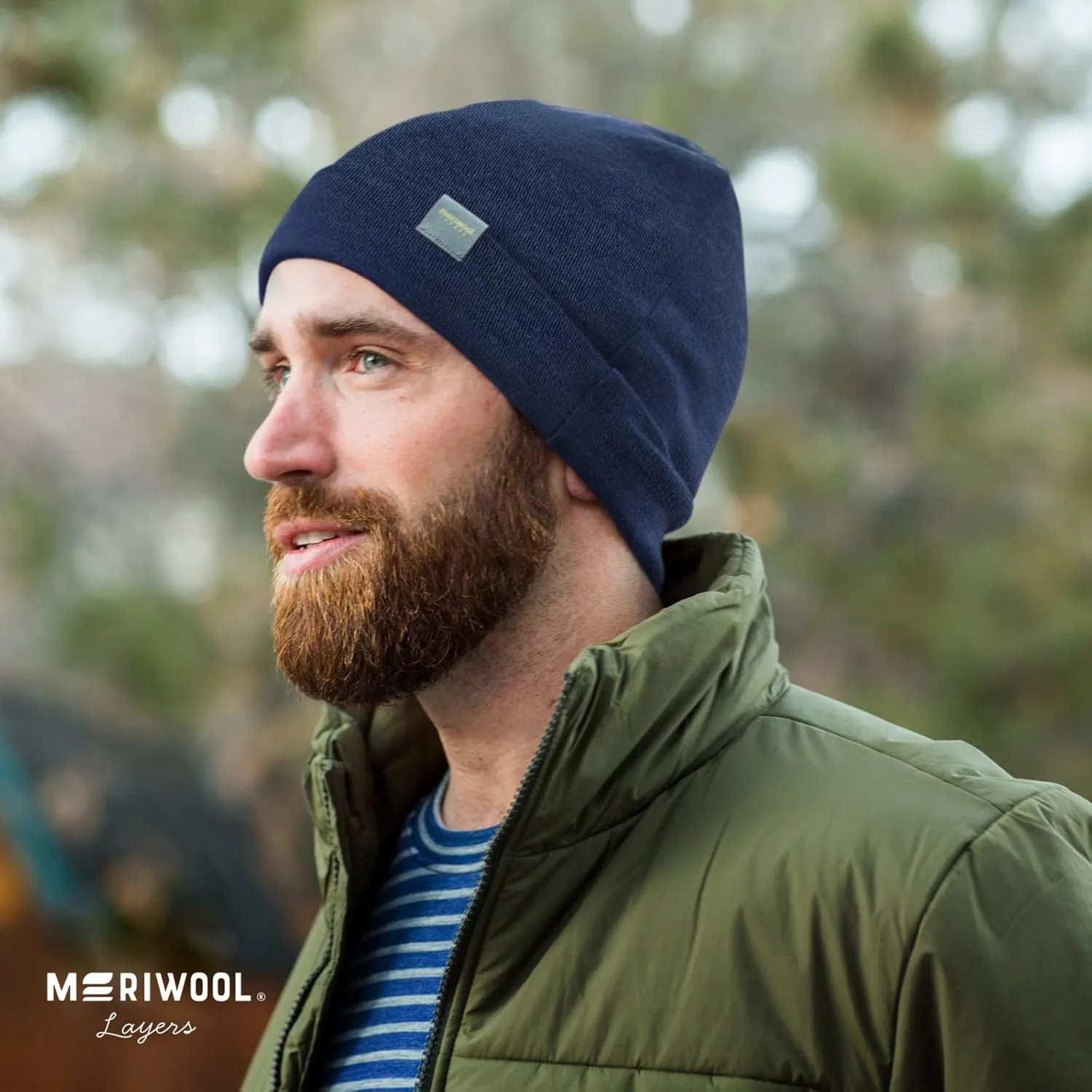 MERIWOOL Unisex Merino Wool Cuff Beanie Winter Hat for Men and Women