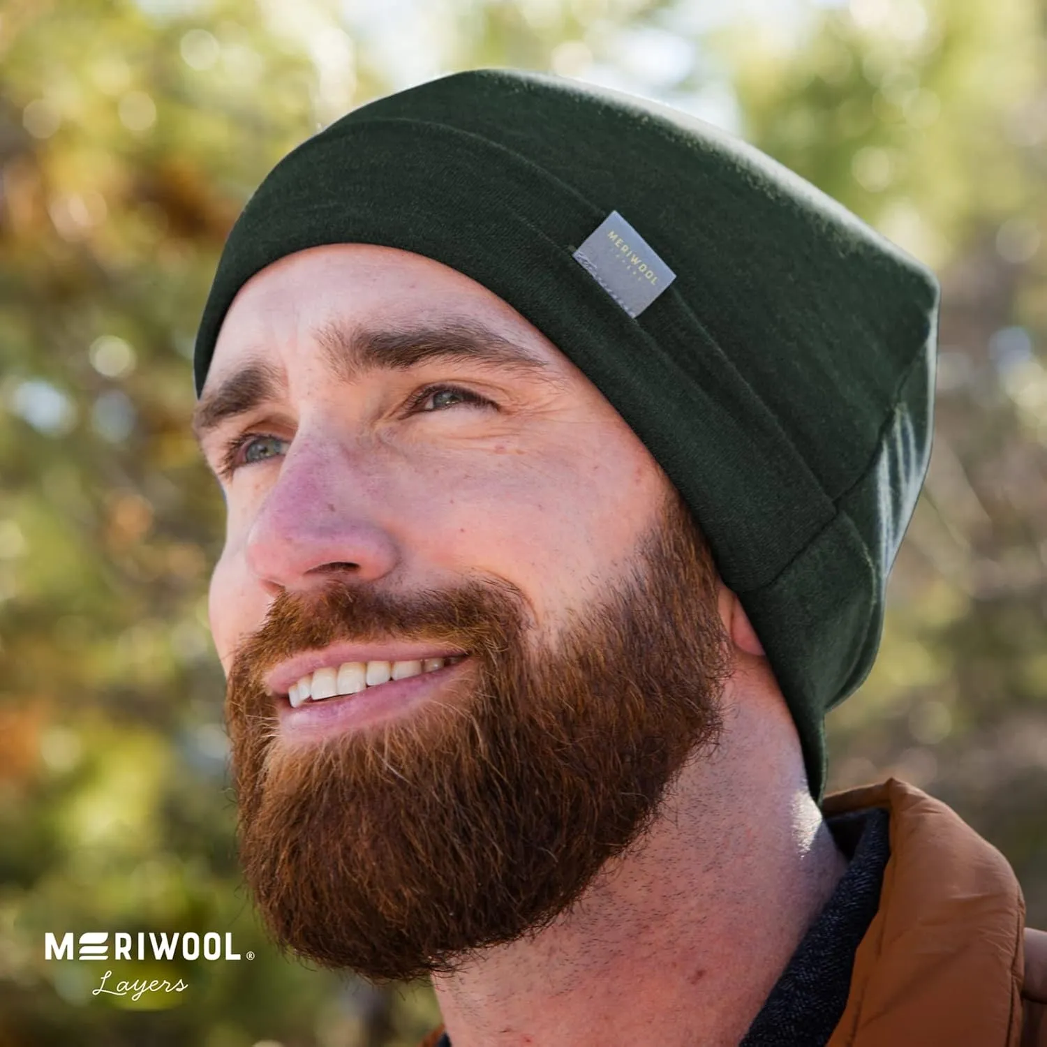 MERIWOOL Unisex Merino Wool Cuff Beanie Winter Hat for Men and Women