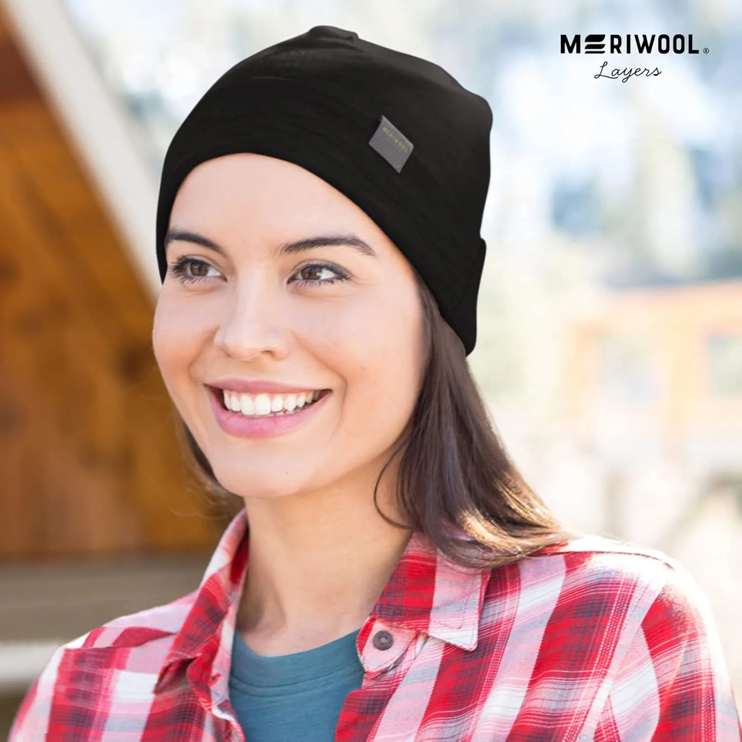 MERIWOOL Unisex Merino Wool Cuff Beanie Winter Hat for Men and Women