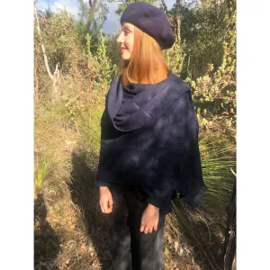 💥Pashmina Shawl -Dark Navy Blue - Pure Cashmere Luxury