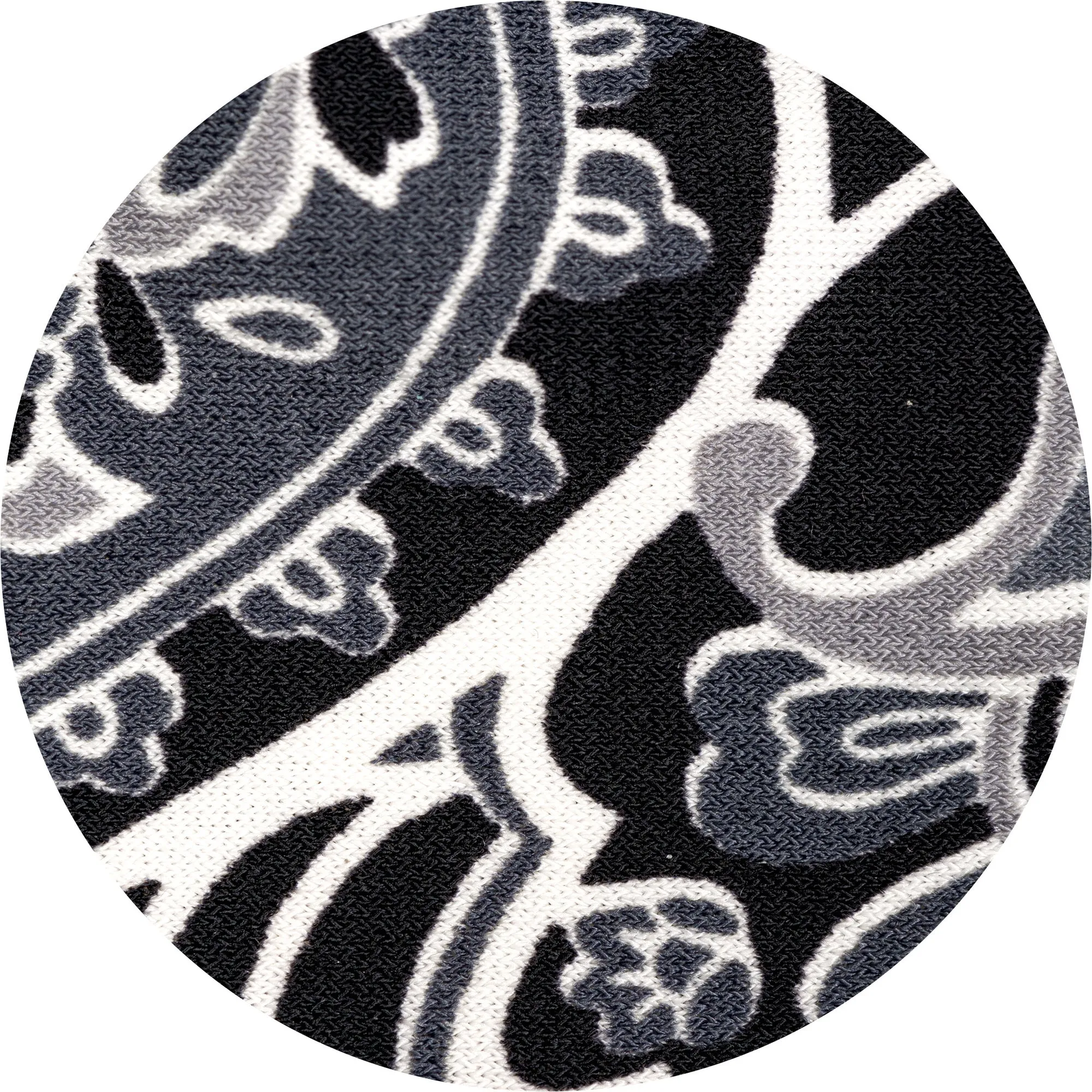 Pewter Paisley Mask Ties Set of 2 - 48" x 2.5"