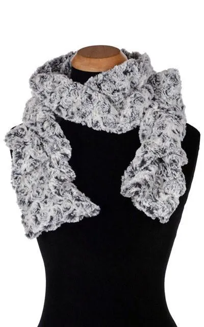 Scrunchy Scarf - Rosebud Faux Fur