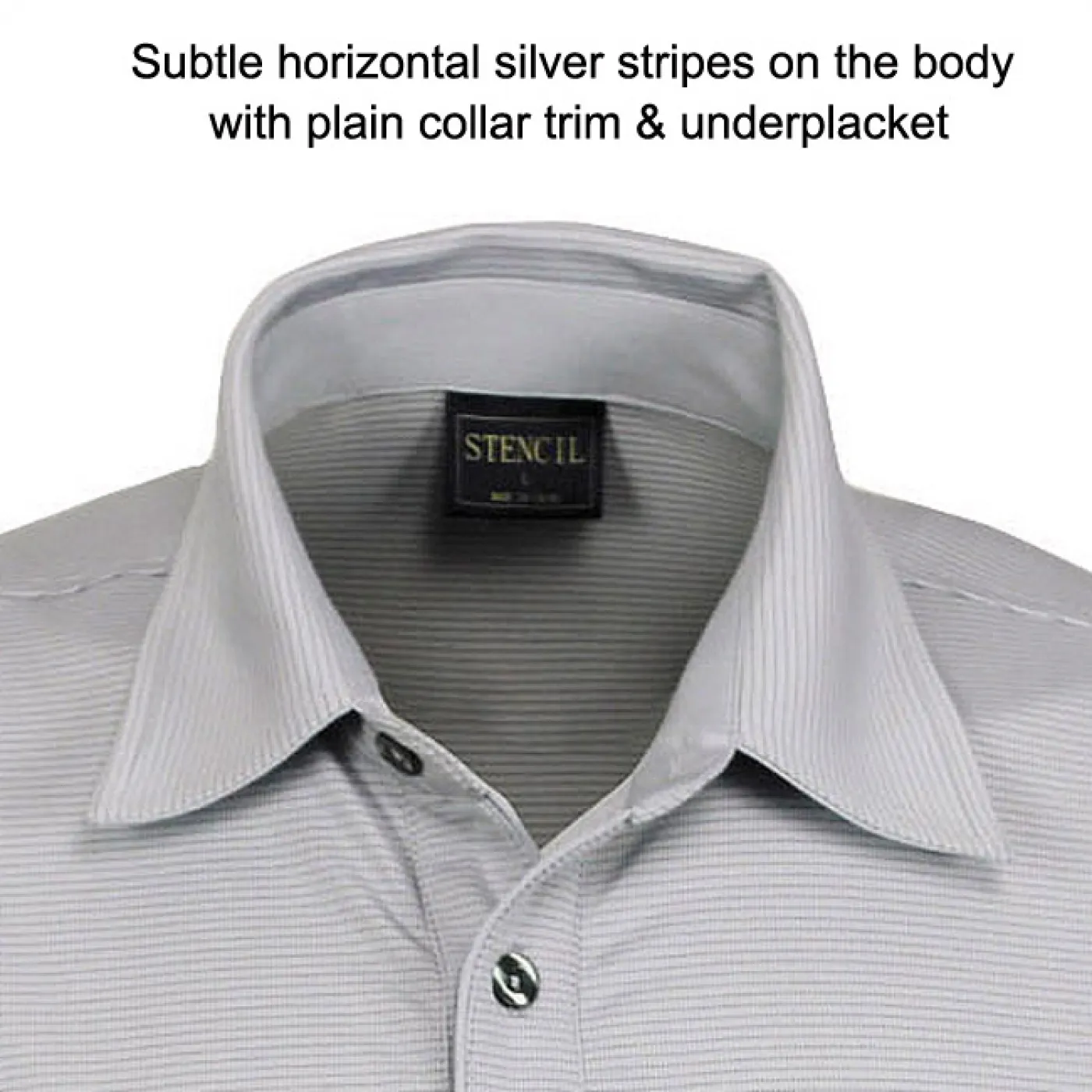 Stencil 1058 Mens Silvertech Short Sleeve Polo