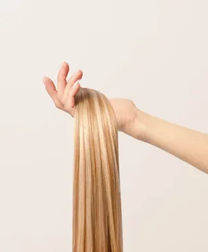 Warm Blonde Highlighted, 20" Classic Clip-In Hair Extensions, F60/27A | 120g