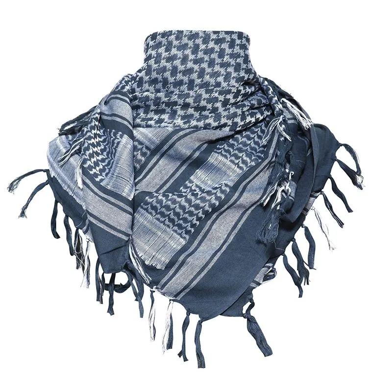 Wenkouban Men Military Scarf Tactical Desert Arab Keffiyeh Scarf Camouflage Head Scarf Women Arabic Cotton Paintball Face Mask